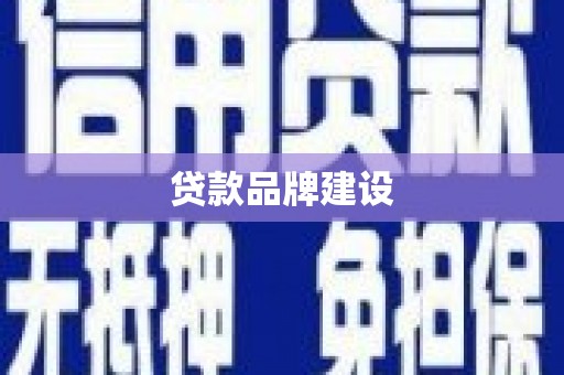 大内贷款品牌建设