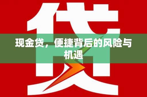 神农架现金贷，便捷背后的风险与机遇