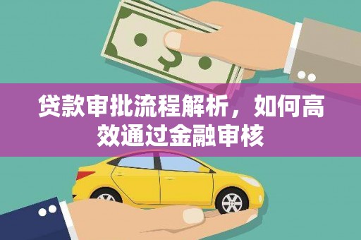 龙湾贷款审批流程解析，如何高效通过金融审核