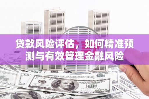 峰峰矿区贷款风险评估，如何精准预测与有效管理金融风险