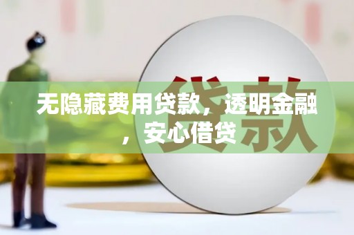 界首无隐藏费用贷款，透明金融，安心借贷