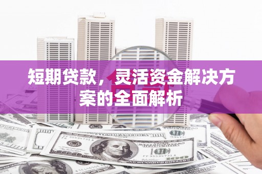 新会短期贷款，灵活资金解决方案的全面解析